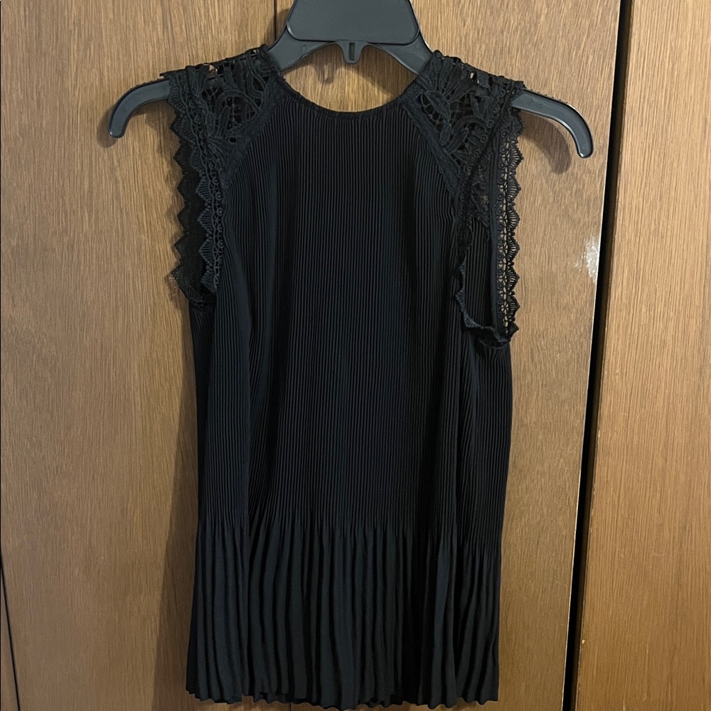 Apt. 9 Black Lace Trim Mini Dress